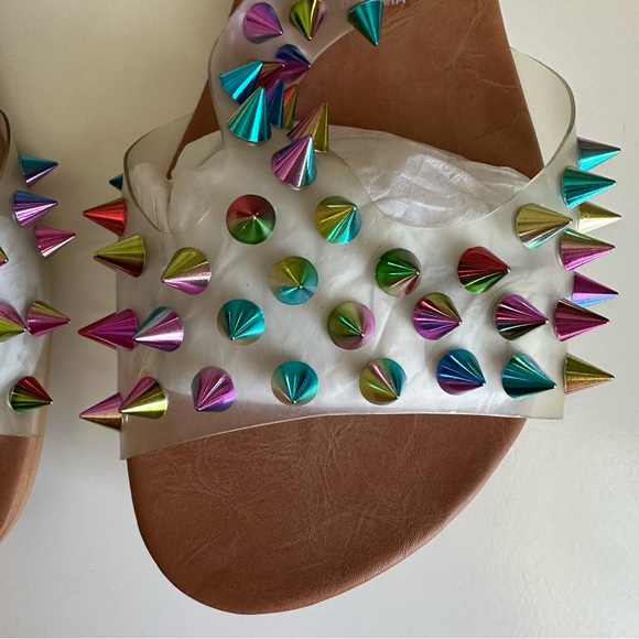 Jeffrey Campbell Ibiza Puffer Irridescent Rainbow Sandal - Picture 7 of 7